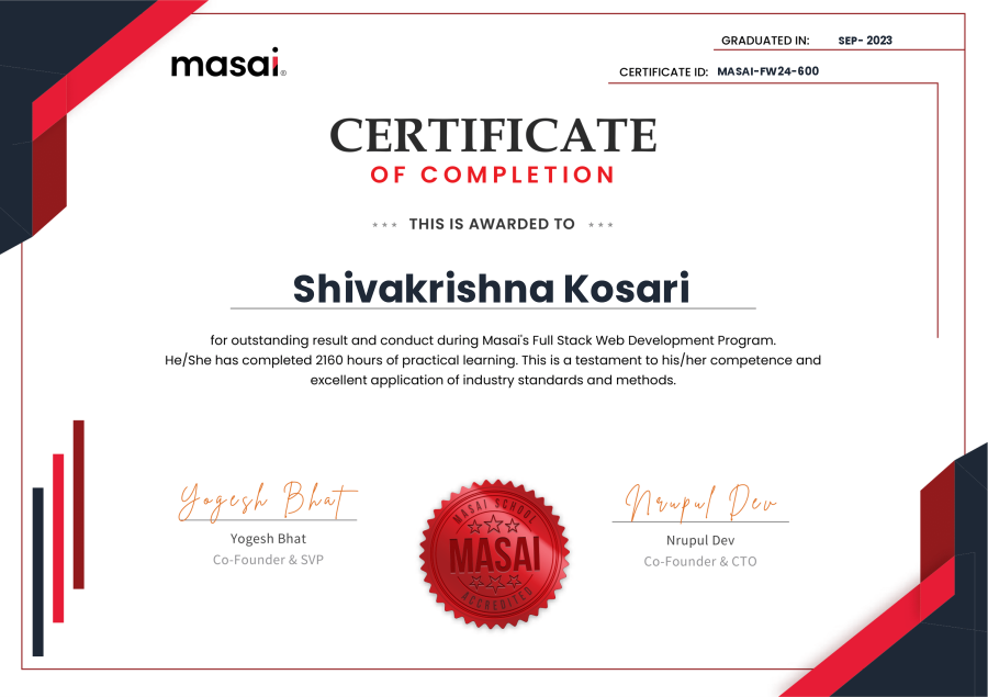 Full Stack Web Development Certificate