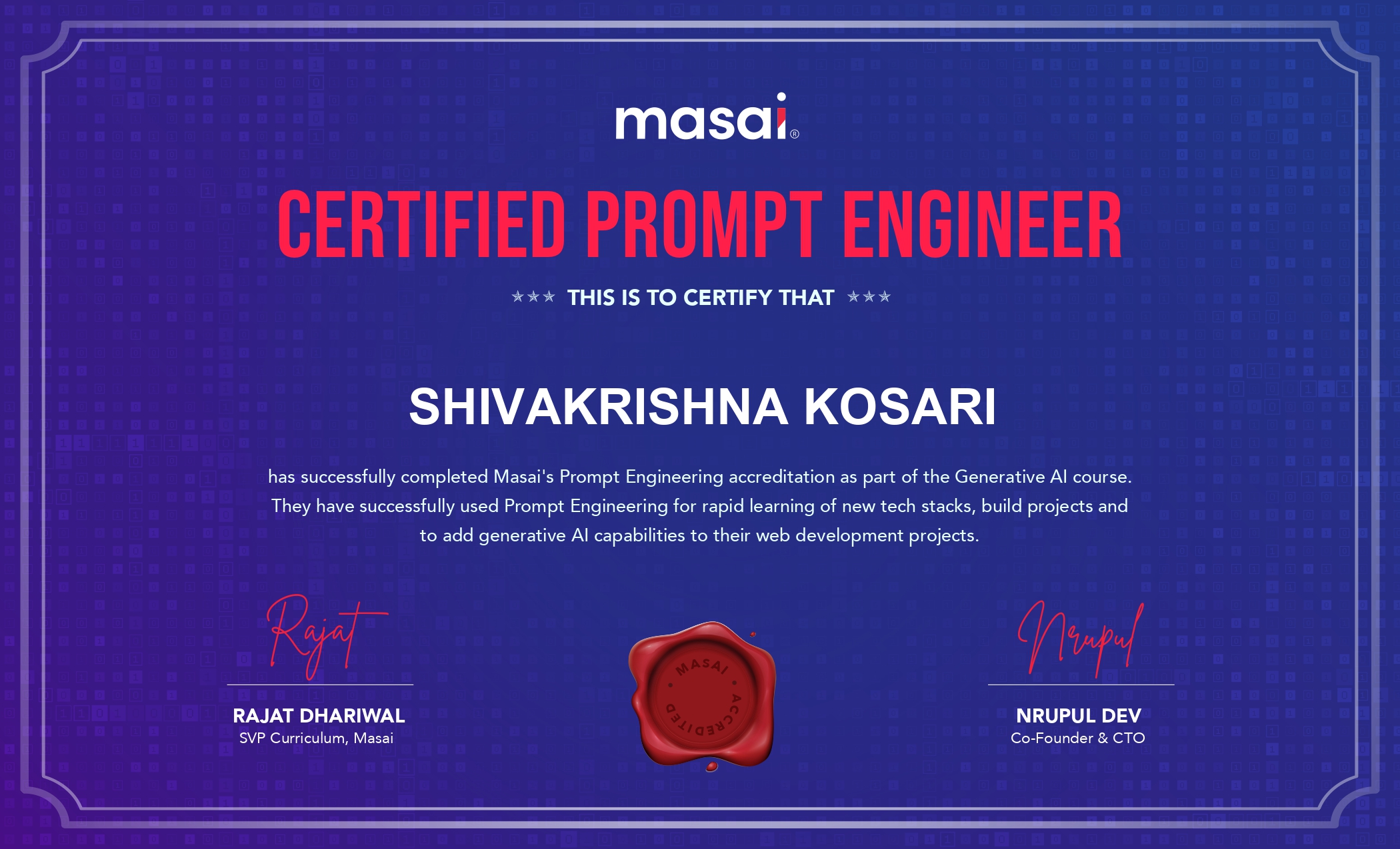 Certified Prompt Engineer Certificate
